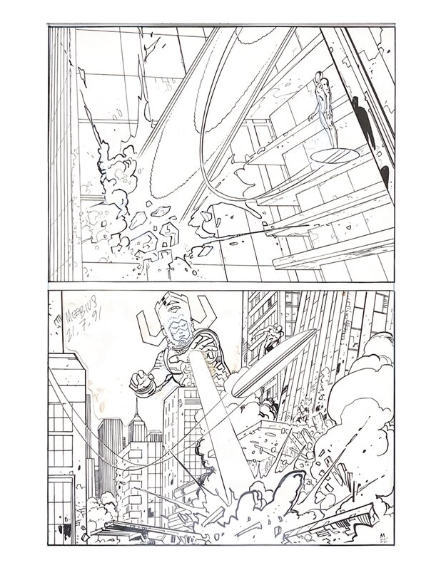 Silver Surfer by Moebius - Comic Strip