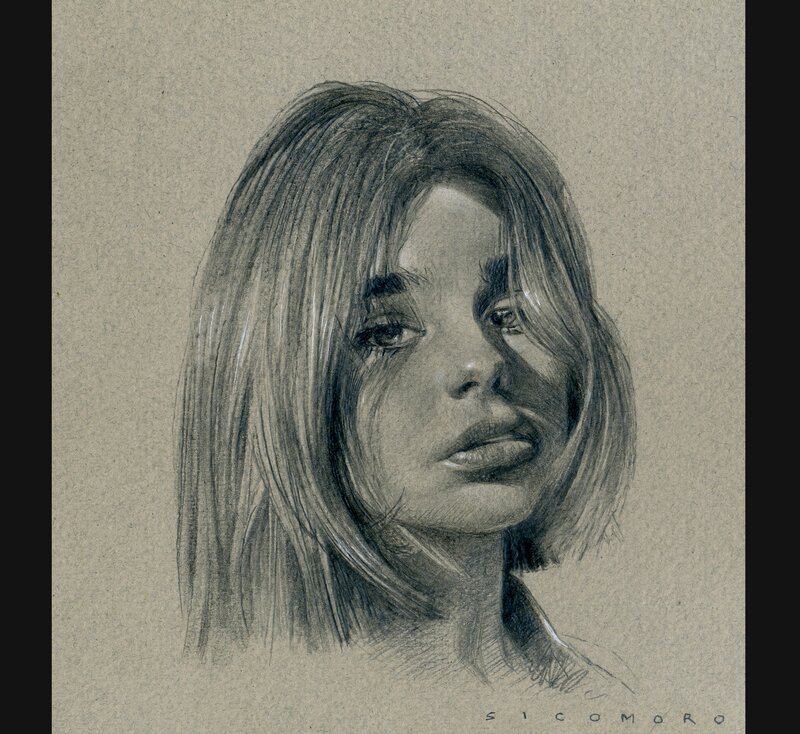 Girl by Eugenio Sicomoro - Original Illustration