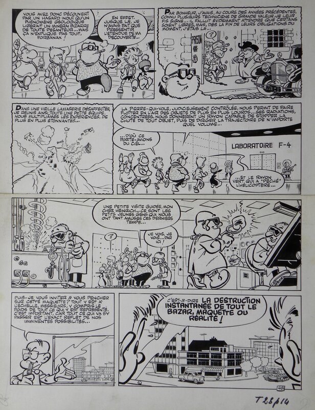 For sale - » Zig et Puce  » – Greg  – Tintin N° 23 – Planche originale n° 14 - Comic Strip