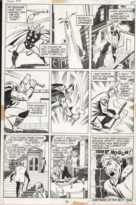 For sale - Thor # 208 by John Buscema - Comic Strip
