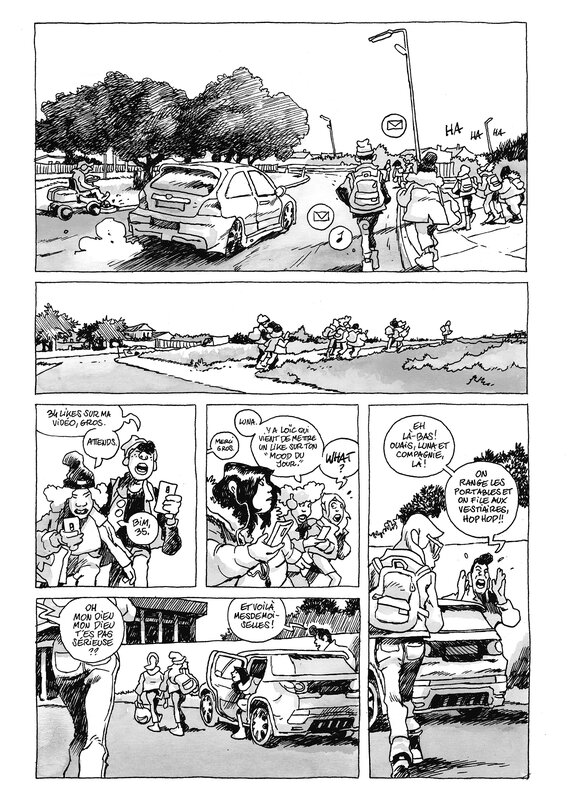 For sale - Cyrille Pomès - Moon p47 - Comic Strip