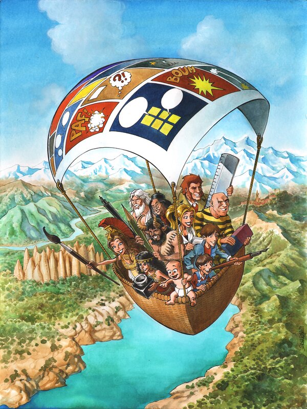 For sale - Pierre Taranzano, Affiche Mois de la BD - Original Illustration