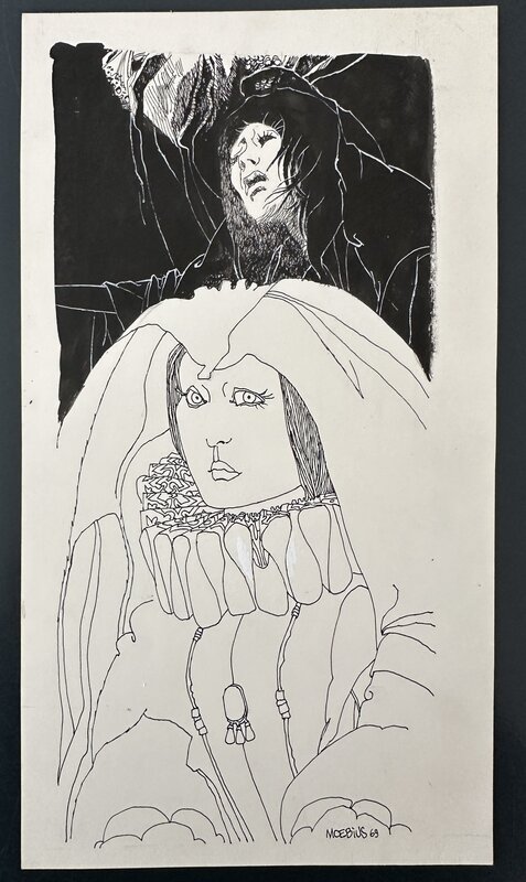 For sale - Moebius, Jean Giraud, Moebius Galaxie N°63 page 103 Illustration Originale 