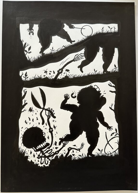 La nouvelle aux pis par Stéphane Blanquet - Planche originale