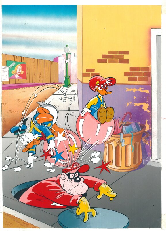Topolino #1741 par Giulio Chierchini - Couverture originale