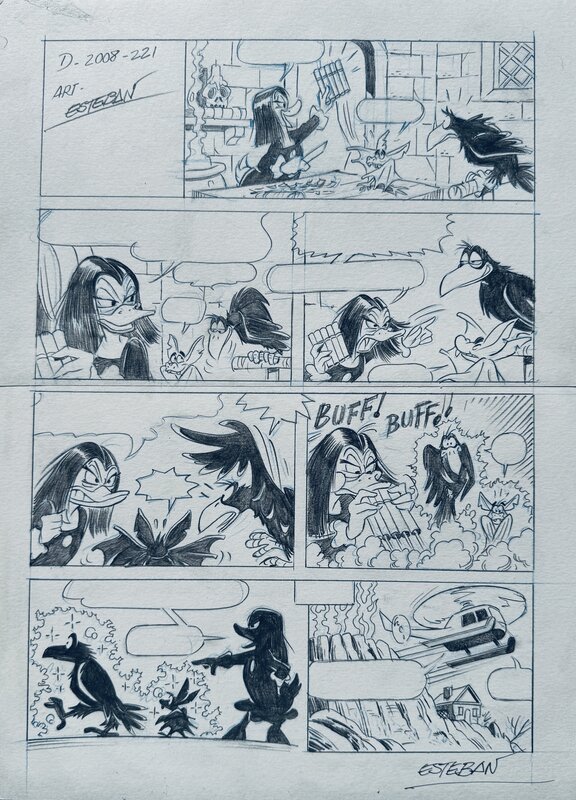 Ignasi Calvet Esteban, Page 1 - Histoire « Flûte, c'est du pipeau ! » - Comic Strip