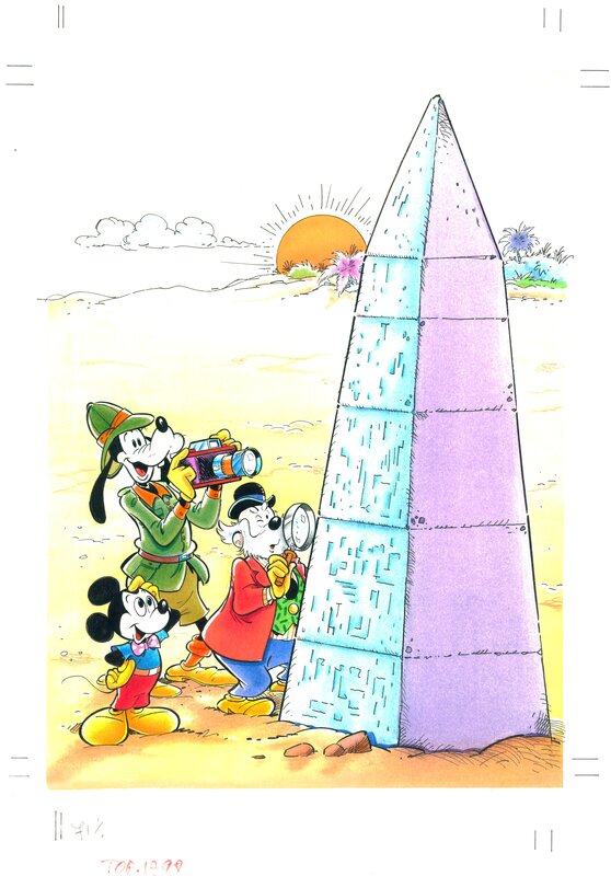 Topolino #1798 par Giovan Battista Carpi, Valeria Turati - Couverture originale