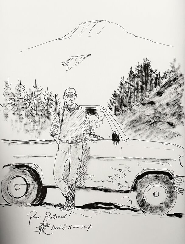 Isao MOUTTE : dédicace dans l’album CLAPAS - Sketch