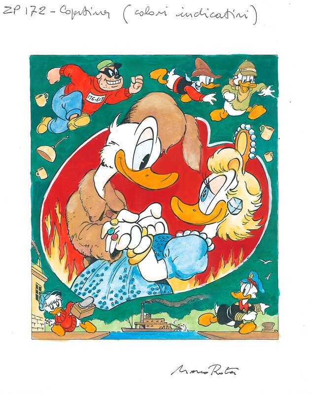 Zio Paperone #172 by Marco Rota - Color guide