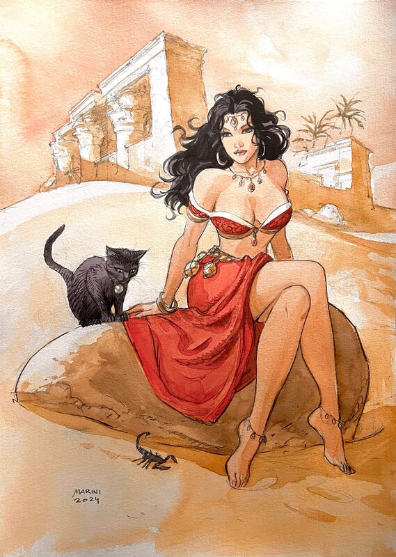 Enrico Marini, Le Scorpion : Mejaï et Pharaon - Original Illustration