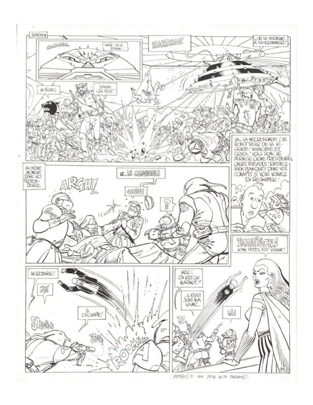 Incal par Moebius - Planche originale