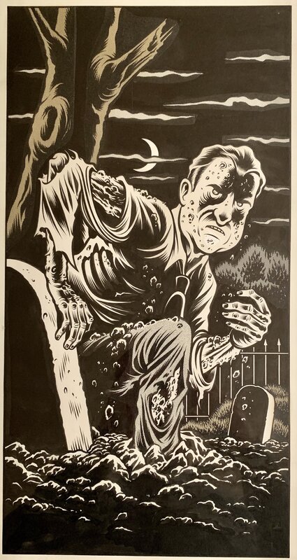 Nixon by Charles Burns - Original Illustration