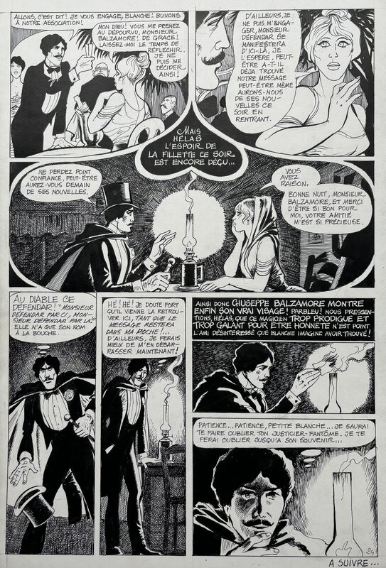 Georges Pichard, Jacques Lob, Blanche Epiphanie - Blanche à New-York - Planche originale