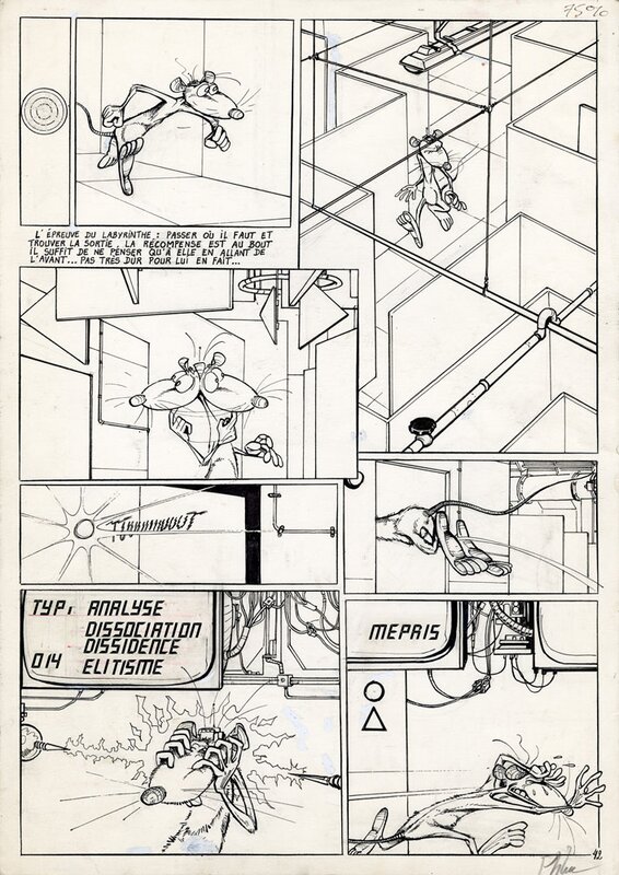 For sale - Ptiluc, Pacush Blues - Planche 42 du tome 3 - Comic Strip