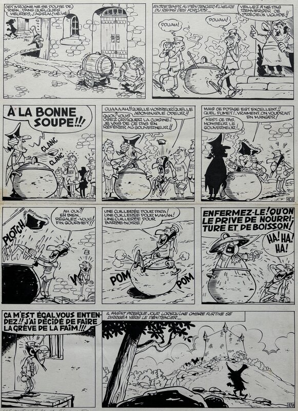 Marcel Remacle, Le Vieux Nick et Barbe-Noire - Les Mutinés de la Sémillante - Planche originale