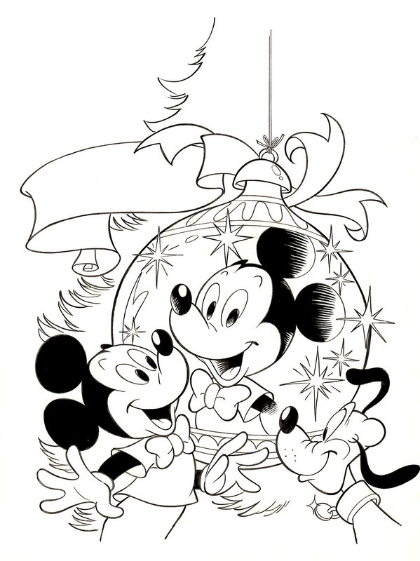Topolino #1987 par Roberto Santillo - Couverture originale