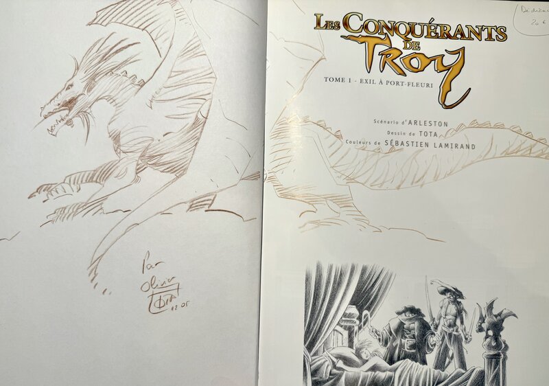 Ciro Tota, Les conquerants de Troy T1 - Sketch