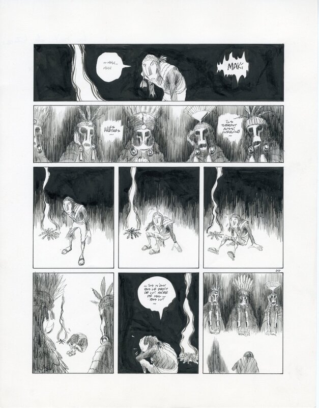 La nuit de l'inca par Frantz Duchazeau - Planche originale