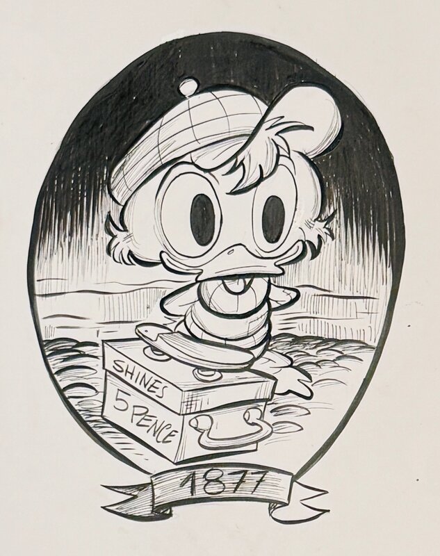 Fabrizio Petrossi, Don Rosa, 4e de couverture - Picsou Le Dragon de Glasgow - Original Cover
