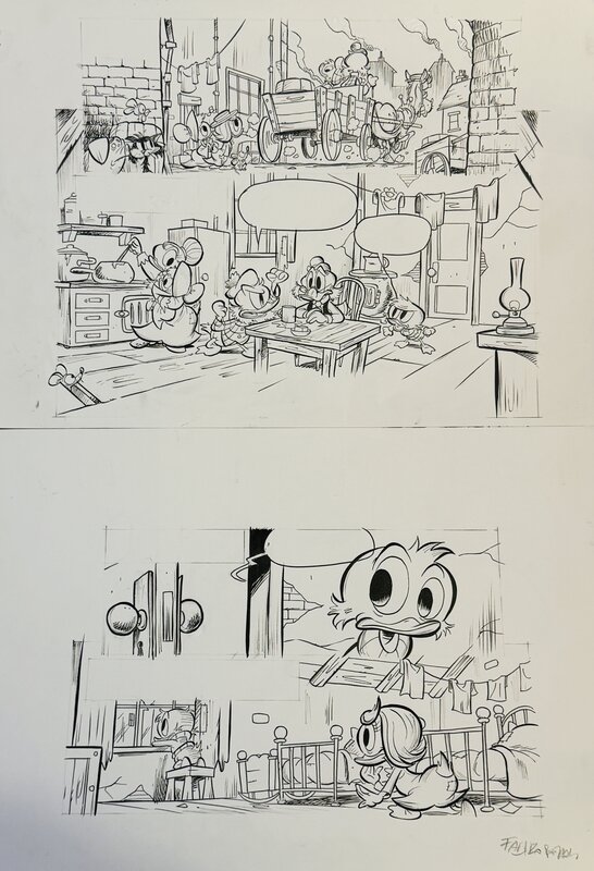 Fabrizio Petrossi, Don Rosa, Page 40 - Picsou Le Dragon de Glasgow - Comic Strip