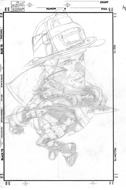 Joe Quesada, Ash: The Fire Within Cover Prelim - Illustration originale