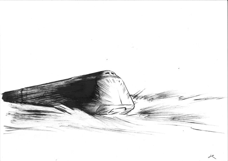 Le Transperceneige par Jean-Marc Rochette - Illustration originale