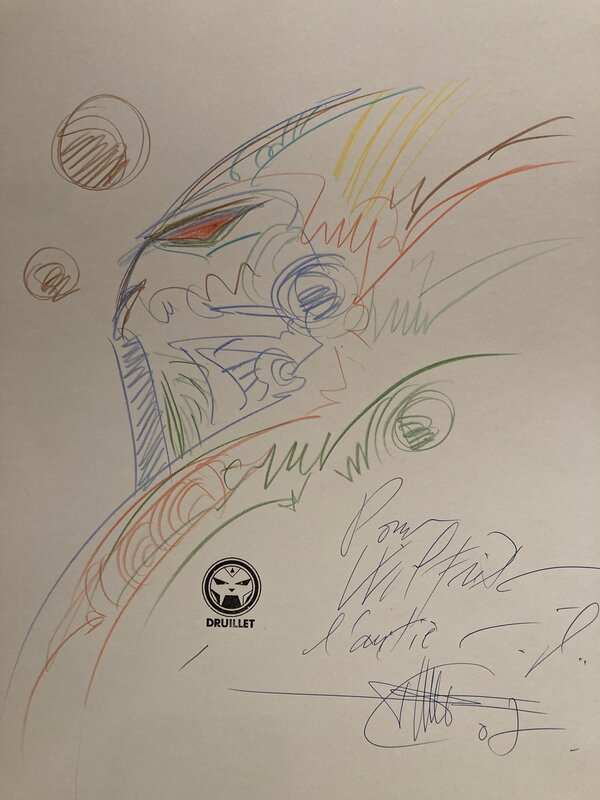 Philippe Druillet, Lone Sloane / Chaos - Portfolio 400 ex - Sketch