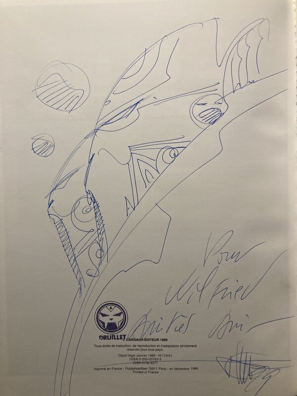Philippe Druillet, Nosferatu 1ère Edition Dargaud - Sketch