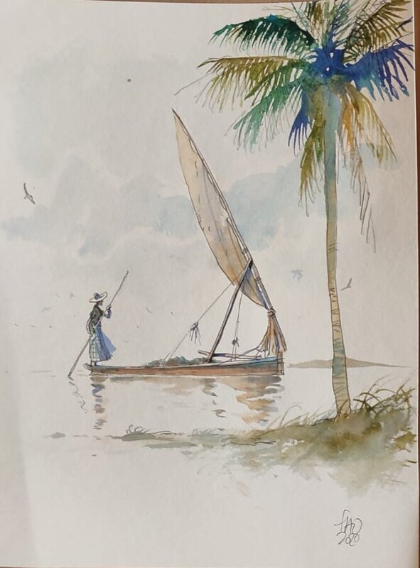 Benjamin Flao, Kiliana song - Etude- - Illustration originale