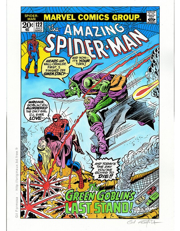 SPIDER-MAN 122 par Gil Formosa - Couverture originale