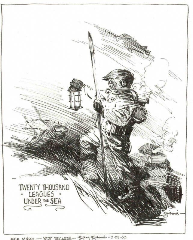 Gary Gianni, 20.000 Leagues under the Sea - Illustration originale