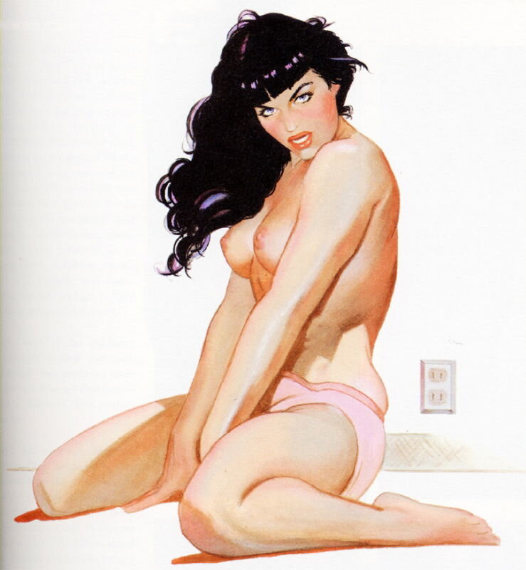Jim Silke, Bettie Page Queen of Hearts Chapter Illustration - Illustration originale