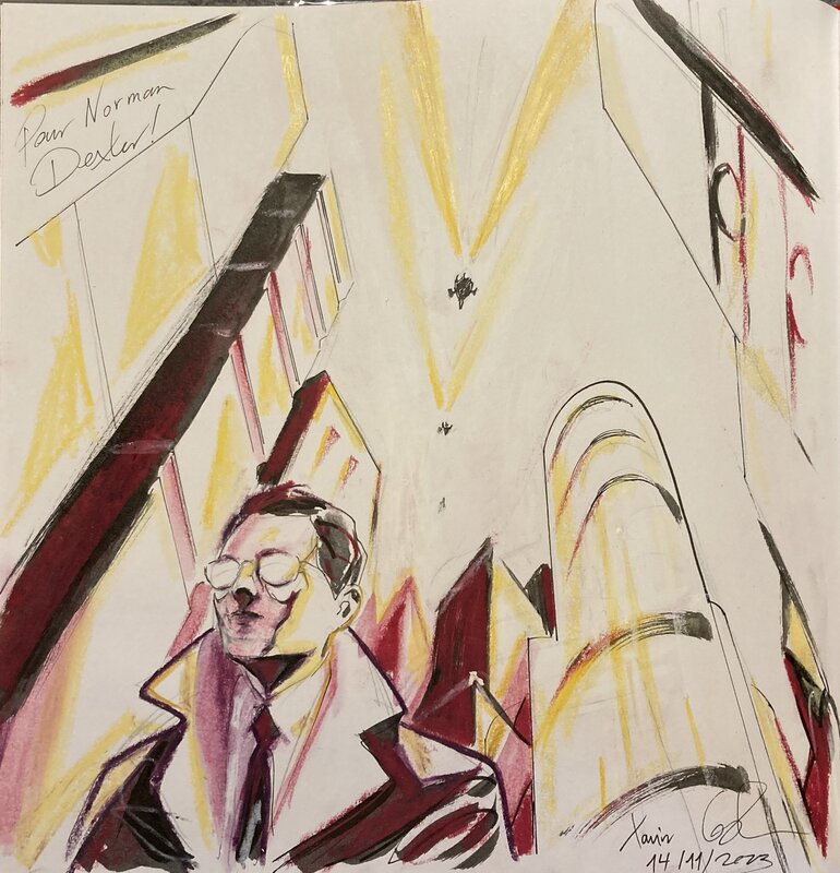 Xavier Coste, 1984 - D'après Orwell. - Dédicace