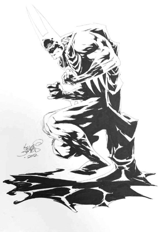 Batman by Kelley Jones - Original Illustration