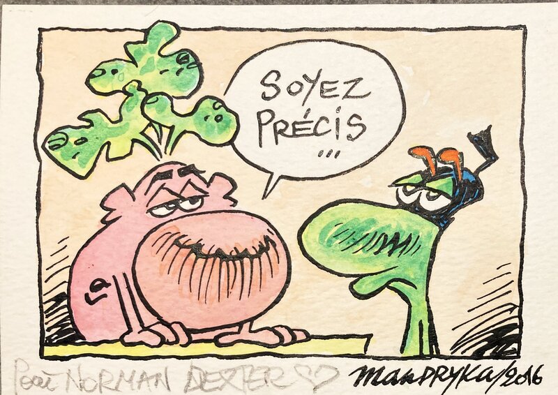 Nikita Mandryka, Chou rave et le concombre Masqué - Illustration originale