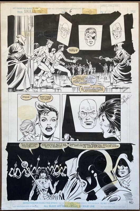 Paul Neary, Kim DeMulder, Nick Fury vs SHIELD #6, pag.40 - Comic Strip