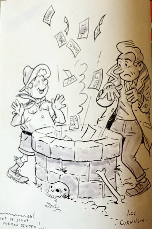 Luc Cornillon, Captivant - Edition dos toilé - Sketch