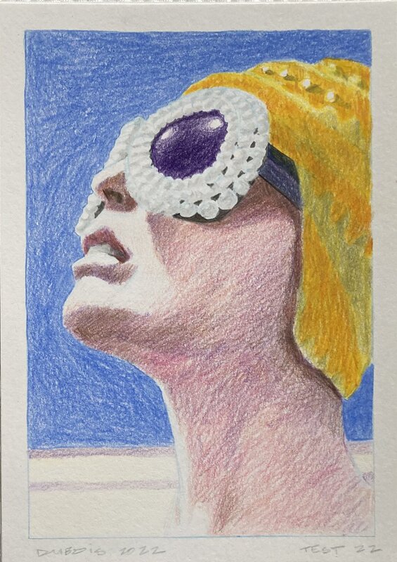 Stéphane Dubois, Etude de personnage / Test 22 - Illustration originale