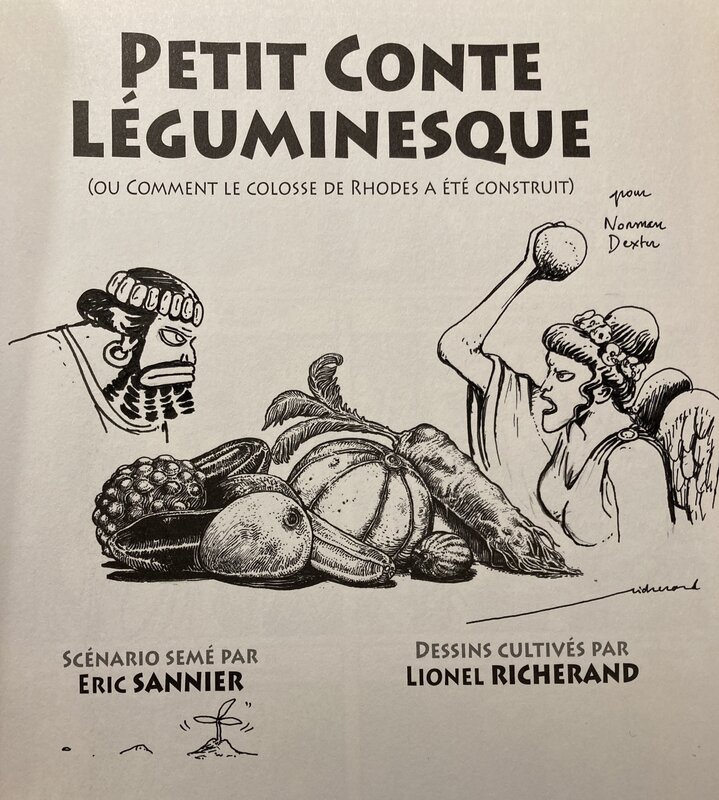 Lionel Richerand, Le petit conte léguminesque - Dédicace
