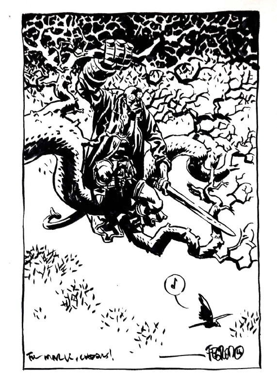 Hellboy par Duncan Fegredo - Illustration originale