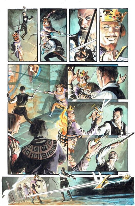 Thomas Yeates, Michael Kaluta, The Outlaw Prince Page - Comic Strip