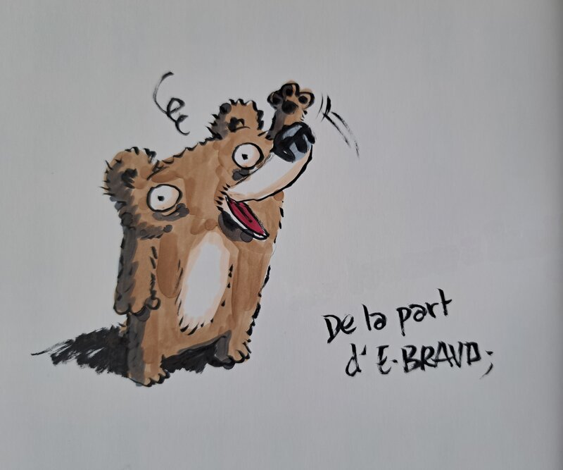 Le petit ours nain par Émile Bravo - Dédicace