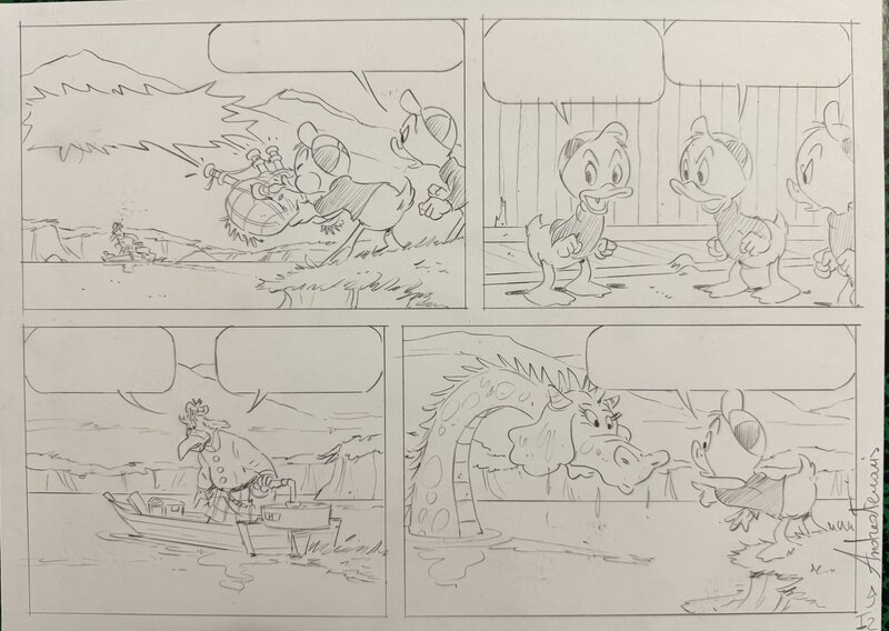 Andrea Ferraris, Page 9 Case I2 - Le secret d’Ezra McPicsou - Planche originale