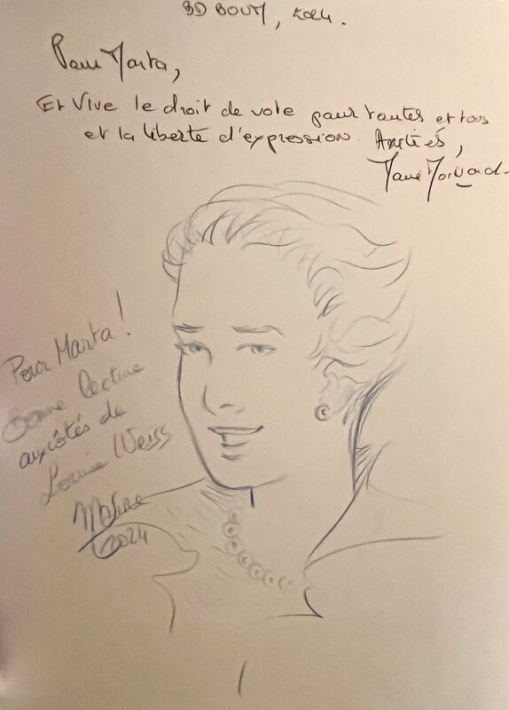 Louise Weiss by Marine Tumelaire, Marie Moinard - Sketch