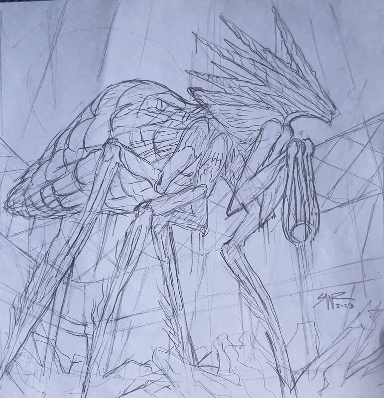 Salvador Sanz, Croquis Préparatoire - Original art