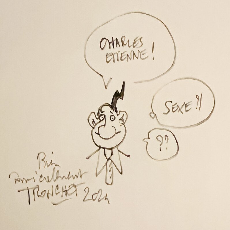 Jean-Claude Tergal by Tronchet - Sketch