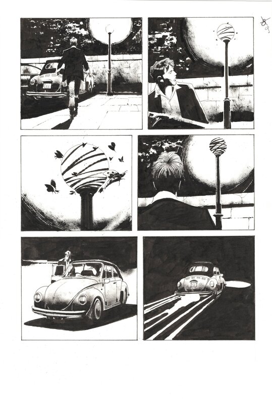 En vente - Corrado Roi, Dylan Dog #372 [Il bianco e il nero] - Planche originale