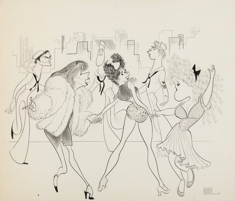 New York Times Illustration by Al Hirschfeld - Illustration originale