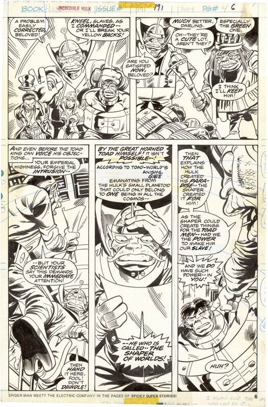 For sale - Herb Trimpe, Joe Staton, Incredible Hulk #191 p.6 - Comic Strip