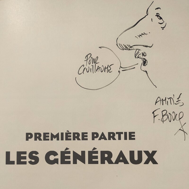 François Boucq, Un général, des généraux, libraire - Sketch